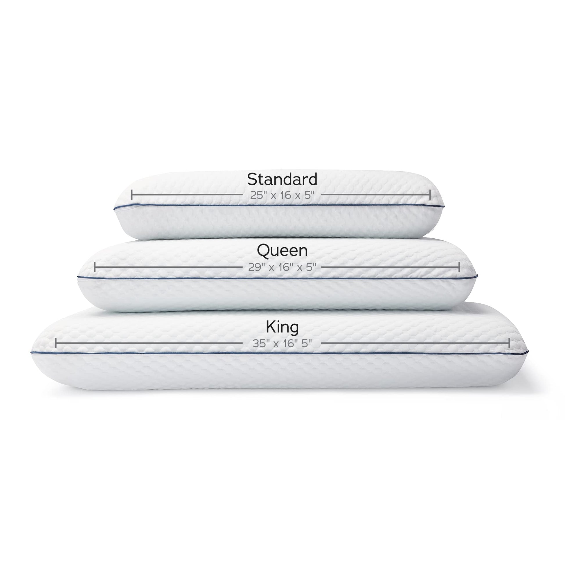 WEEKENDER Standard Gel Memory Foam Pillow Size-1-Pack-Medium Plush Feel-Neck and Shoulder Support-Side, Stomach, and Back Sleepers-Home, Hotel, & Hospital Essentials-CertiPur Certified, White