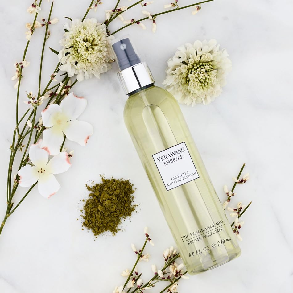 Vera Wang Embrace Body Mist Spray for Women, Green Tea & Pear Blossom, 8 Fluid Oz