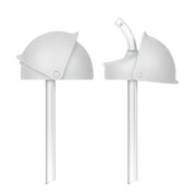 Boon Nursh Silikon-Strohhalm-Trinkbecherdeckel – Umwandlungsaufsatz für Flaschen – Kleinkindbecher-Aufsatz – Verwandelt Babyflaschen in Becher – 2er-Pack
