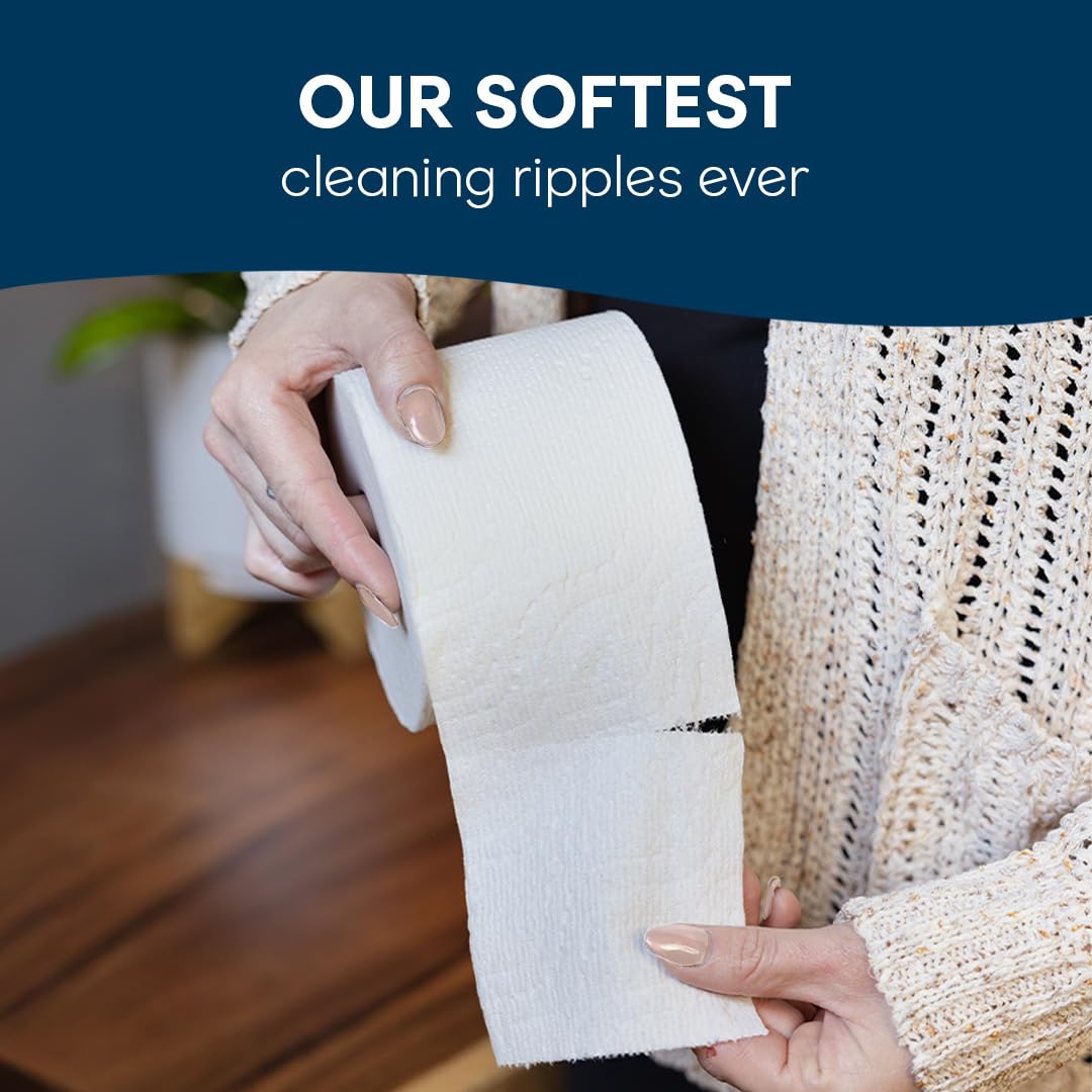 Cottonelle Ultra Comfort Toilet Paper with Cushiony CleaningRipples Texture, Strong Bath Tissue, 24 Family Mega Rolls = 108 Regular Rolls (4 Packs of 6)