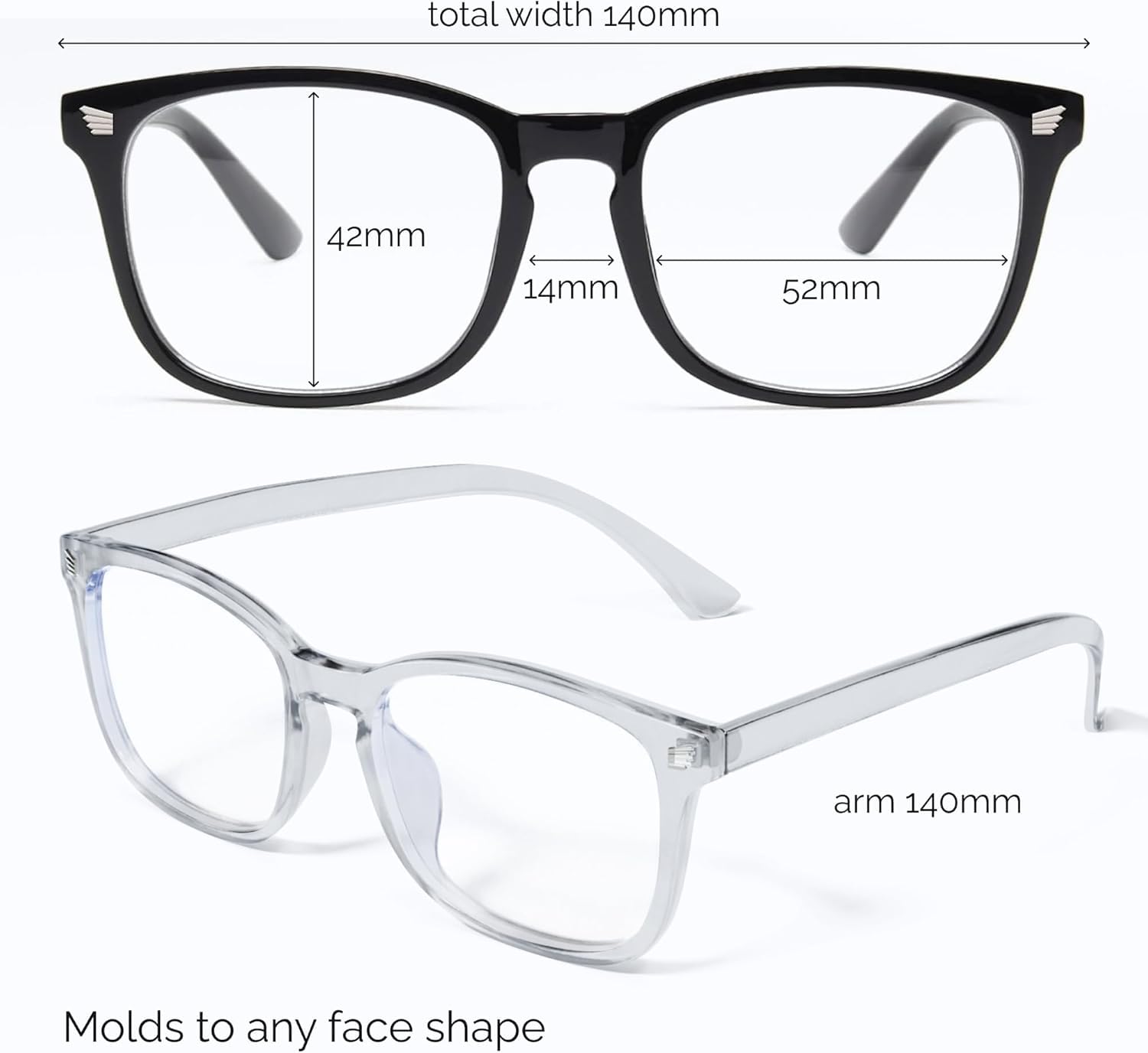 livho High Tech Blue Light Glasses - Advanced up to 99% Blue Light Blocking Computer Glasses - Screen Fatigue & UV Protection