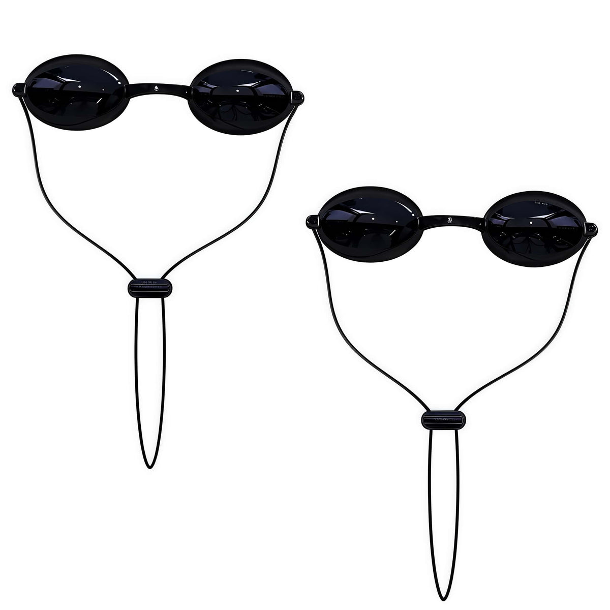 Protective Goggles for Red Light Therapy Pack of 2, Safety Glasses for Tanning Use, Eye Protection for Light Therapy without Blocking Light, Safe Transparent See-Through Material, Storage Box Included