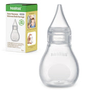 Haakaa Silicone Baby Nasal Aspirator | Nose Bulb Syringe | Easy-Squeezy Baby Nose Cleaner, Newborn Infant &Toddler - BPA Free Silicone