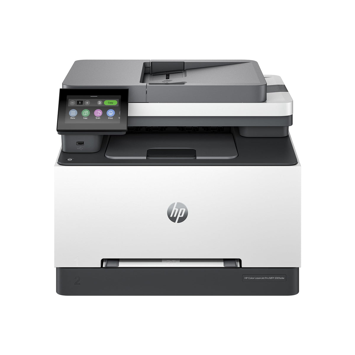 HP Color LaserJet Pro MFP 3301sdw Kabelloser All-in-One Farblaserdrucker, Scanner, Kopierer, Optimal für Büros (499Q3F)
