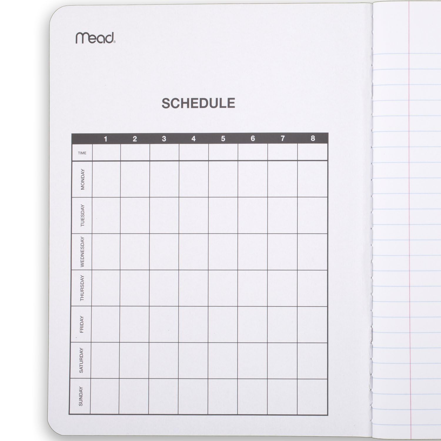 Mead Composition Notebook, 6 Pack, Wide Ruled Paper, 7-1/2" x 9-3/4", 100 Sheets per Comp Book, Assorted Colors (950054-ECM)