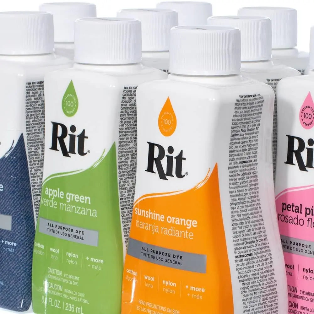 Rit Dye – 8 Oz. Liquid Fabric Dye for Clothing, Décor, and Crafts – Fixative Dye (1 Pack)