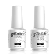 Vishine 15ml No Wipe Top Coat Base Coat Soak off UV LED Drying Long Lasting Shiny Nail Varnish Set