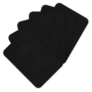 Guokuai Premium Quality Fabric Repair Patches Iron-on Patches for Clothing Inside & Outside Strongest Glue Cotton 3" by 4-1/4" (7.5 cm x 10.5 cm)... (6PCS-Black)