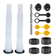 Gas Can Spout Replacement Kit, Gas Can Nozzle Replacement (2 Kit-White) All gaskets are installed and ready to use upon receipt. For 1/2/5/10 gallon gas can. Easy and convenient to use