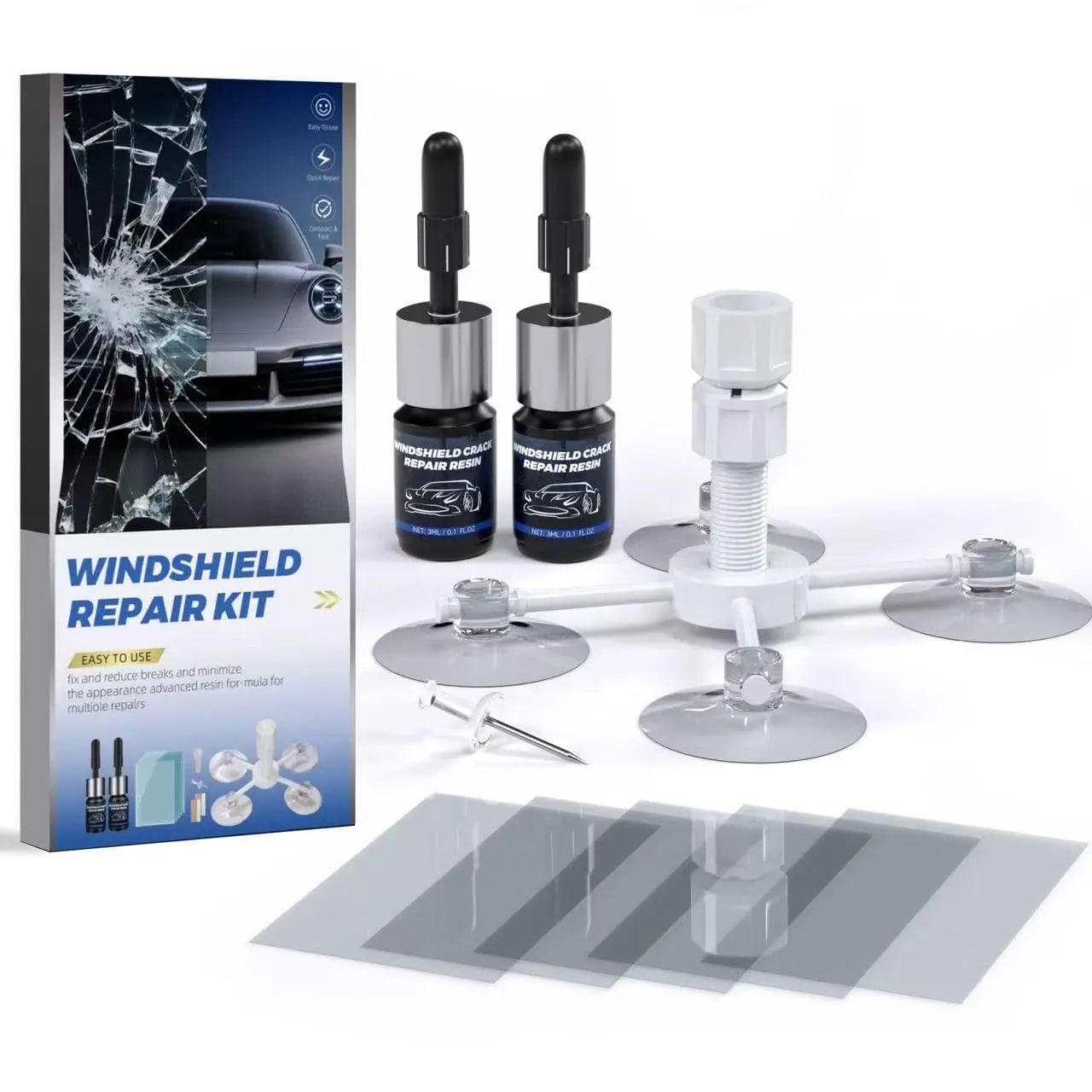 NASILOOP Windshield Repair kit, Windshield Crack Repair Resin Kit