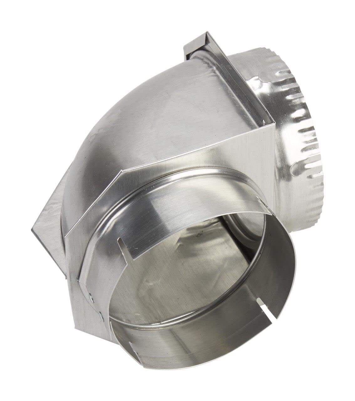 Whirlpool 4396006RW Genuine OEM Elbow Vent Connector For Dryers, Aluminium Accessory - Replaces 4396006