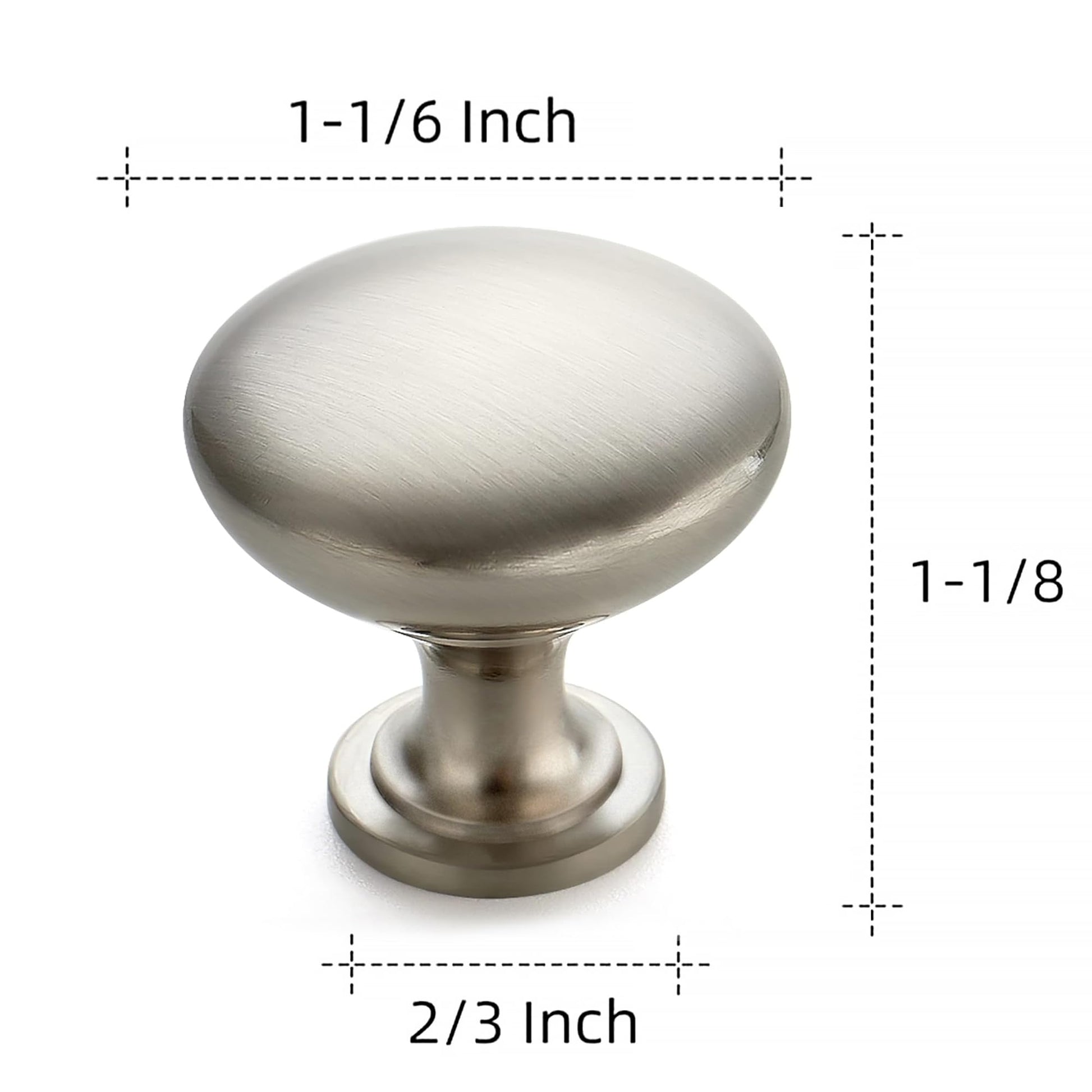 Ravinte 30 Pack Brushed Nickel Round Zinc Cabinet Knobs for Kitchen Bathroom Closet Dresser Cabinets