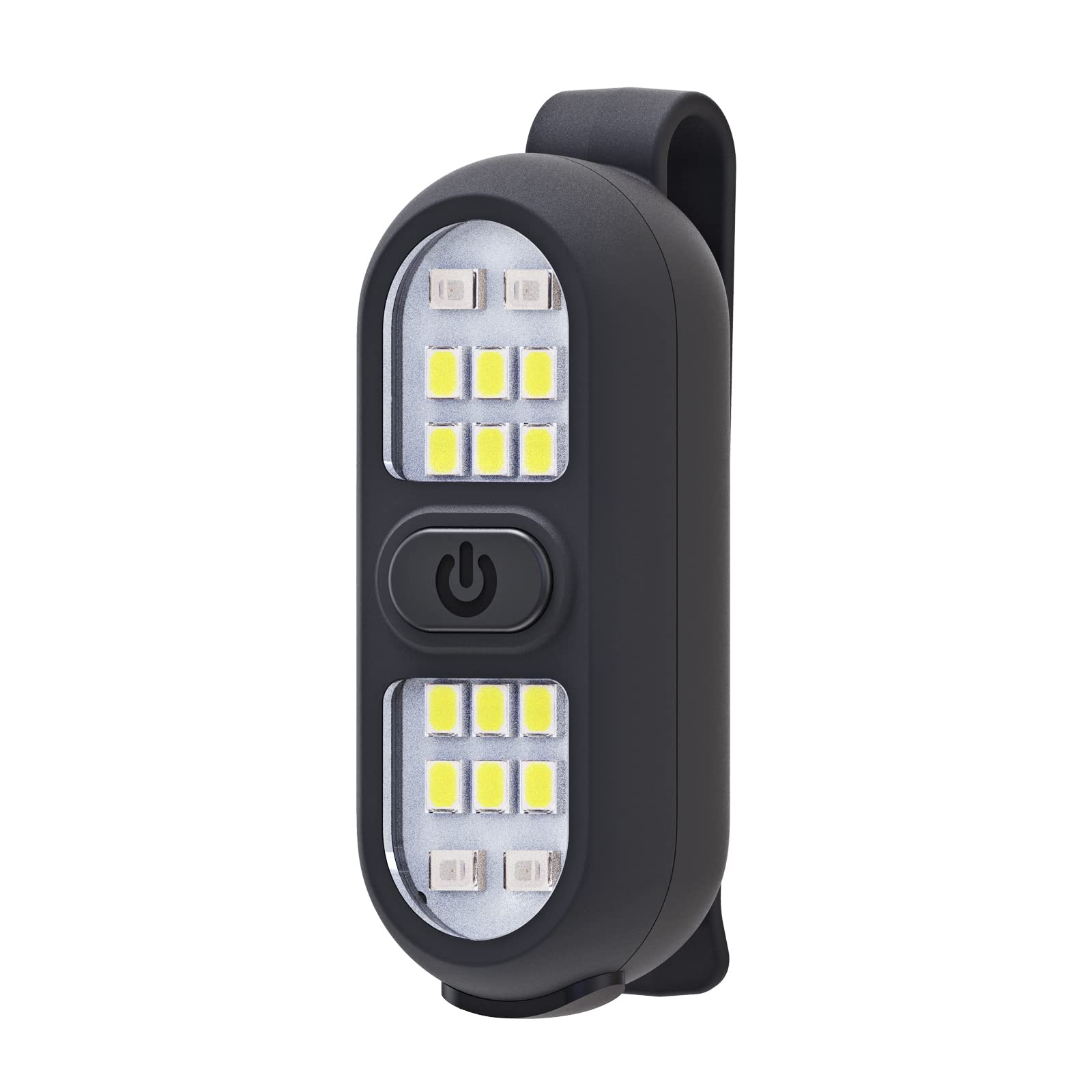 Clip on Flashlight, Running Light for Runners Rechargeable Safety Lights for Walking at Night Portable EDC Flashlight Gift for Runners Hands Free LED Work Light Warning Flashing Camping Hiking Gear