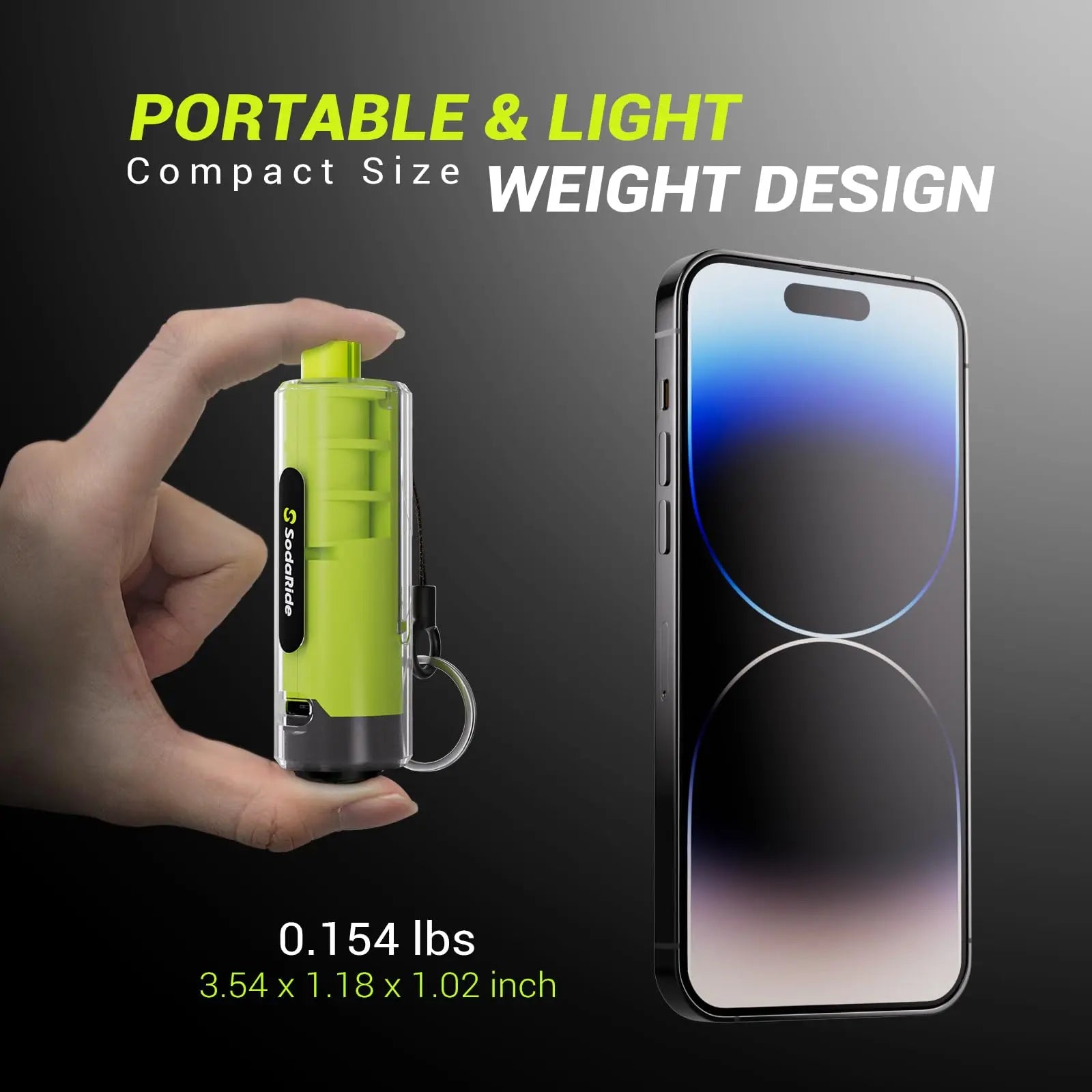 SodaRide Window Breaker Seatbelt Cutter with Flashlight,2 in 1 Car Escape Tool Key Chain,Safe Hammer Glass Breaker Under Water,2 Pack Green