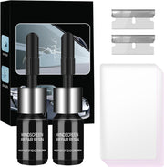 Windshield Crack Chip Repair Kit Quick Fix Car Windows Glass Tool 2 Bottles Used for Scratches