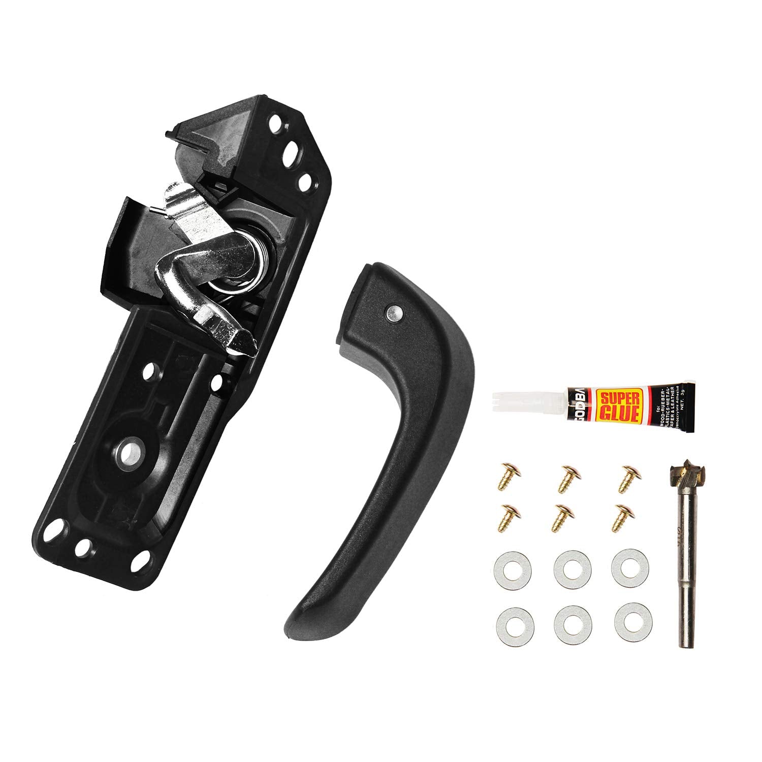 Interior Door Handle Front Left Drivers Side Compatible with 2007-2014 Chevy Silverado 1500/2500/3500 Tahoe Suburban Avalanche GMC Sierra Yukon Cadillac Escalade ESV/EXT,Replaces OEM# 20833606, 80374