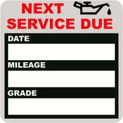 JINCH Oil Change Stickers Static Cling, 120pcs 2x2 Inches Oil Change Reminder Sticker for Windshield with No Residue, Clear Next Service Due Labels for Car Auto Vehicle Window