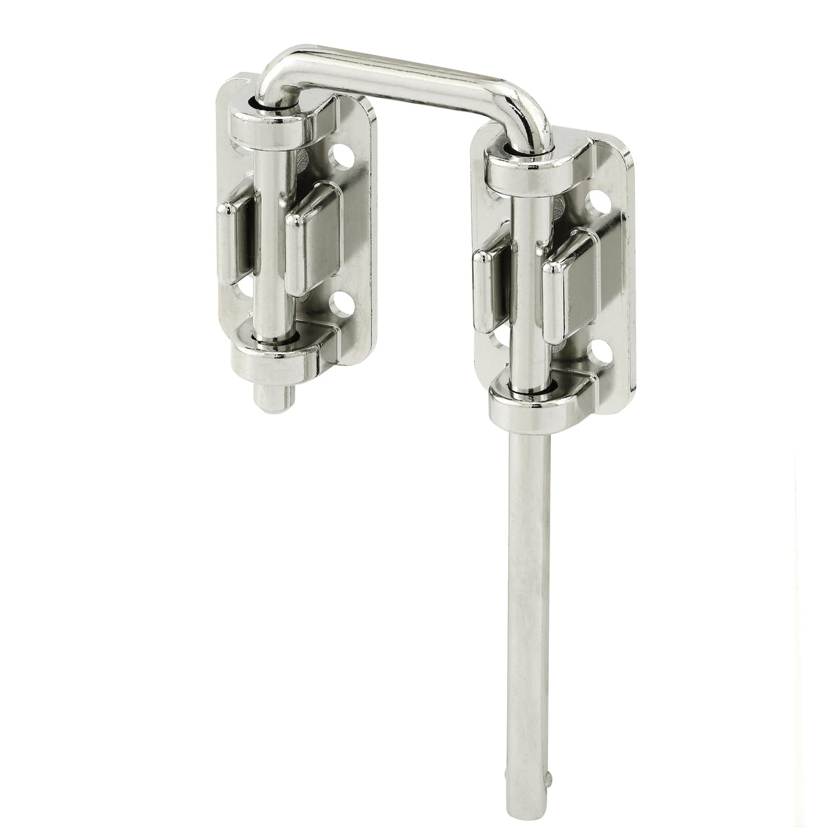Prime-Line U 9847 Patio Sliding Door Loop Lock - Increase Home Security, Install Additional Child-Safe Security, 2-1/8 In. Hardened Steel Bar with Diecast Base, Chrome Plated (Single Pack)