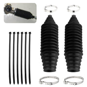 Tie Rod Boot Kit with Pinion Bellow Cable Ties and Clamps,Waterproof & Dustproof Rack and Pinion Boot for Steering System Protection,Silicone Inner Tie Rod Boot Car Accessories (Black)