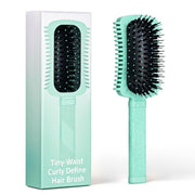 Curly Hair Brush Defining, Volume Curl Defining Brush for Effortlessly Detangling Shaping and Styling Women's Curls, Waves & Coils, Curly Hair Products, Reduce Frizz (Green 1PC)