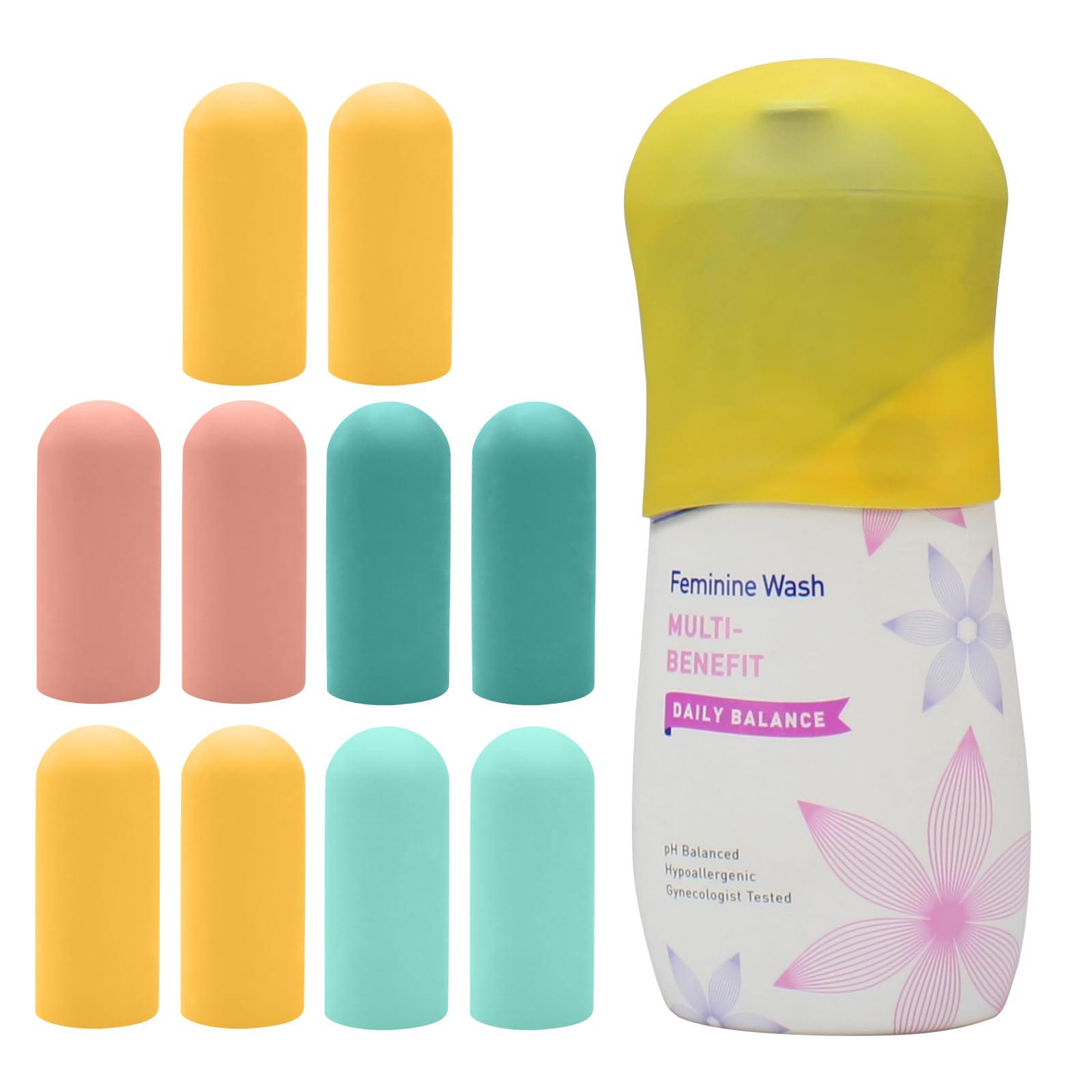 TRANOMOS 10 Pack Silicone Bottle Covers Travel Essentials for Women Men, Beach Vacation Essentials, Travel Size Toiletries Accessories, Cruise Ship Essentials 2025, Must Haves, Leak Proofing