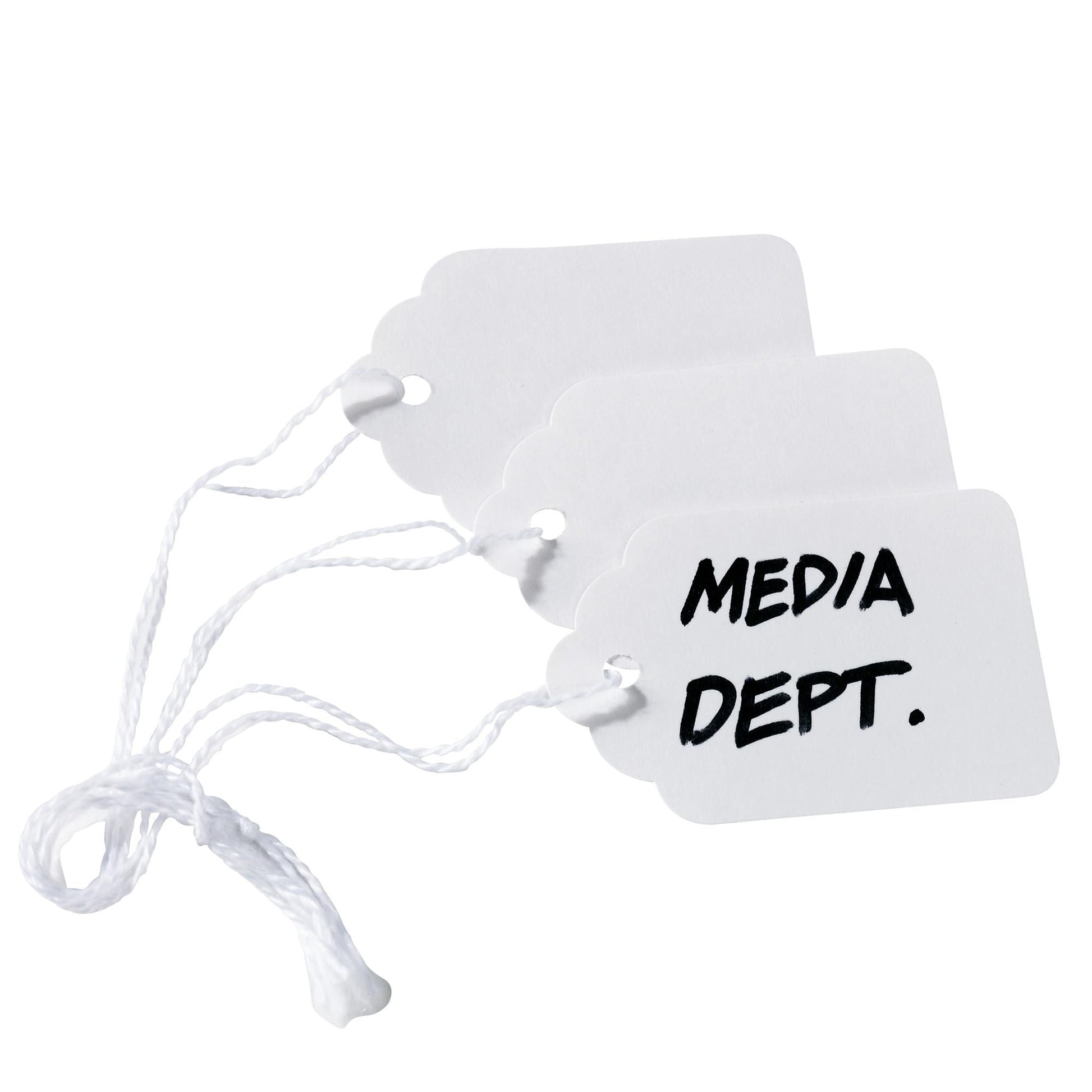 Avery Strung Marking Tags with String Attached, Gift Tags with String Attached, 1.75 x 1.09 in, Pack of 100 (6732)