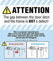 Regalo 38.5-Inch Extra Wide Baby Gate – Pressure Mount Baby and Pet Safety Gate for Bottom of Stairs & Doorways – Tested and Trusted, American Designed, American Owned