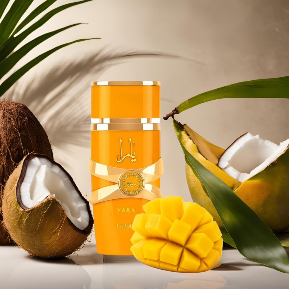Lattafa Yara Tous - Tropical, Fruity, Floral, Vanilla - Eau de Parfum Long-Lasting Fragrance for Women, 3.40 Ounce / 100 ml