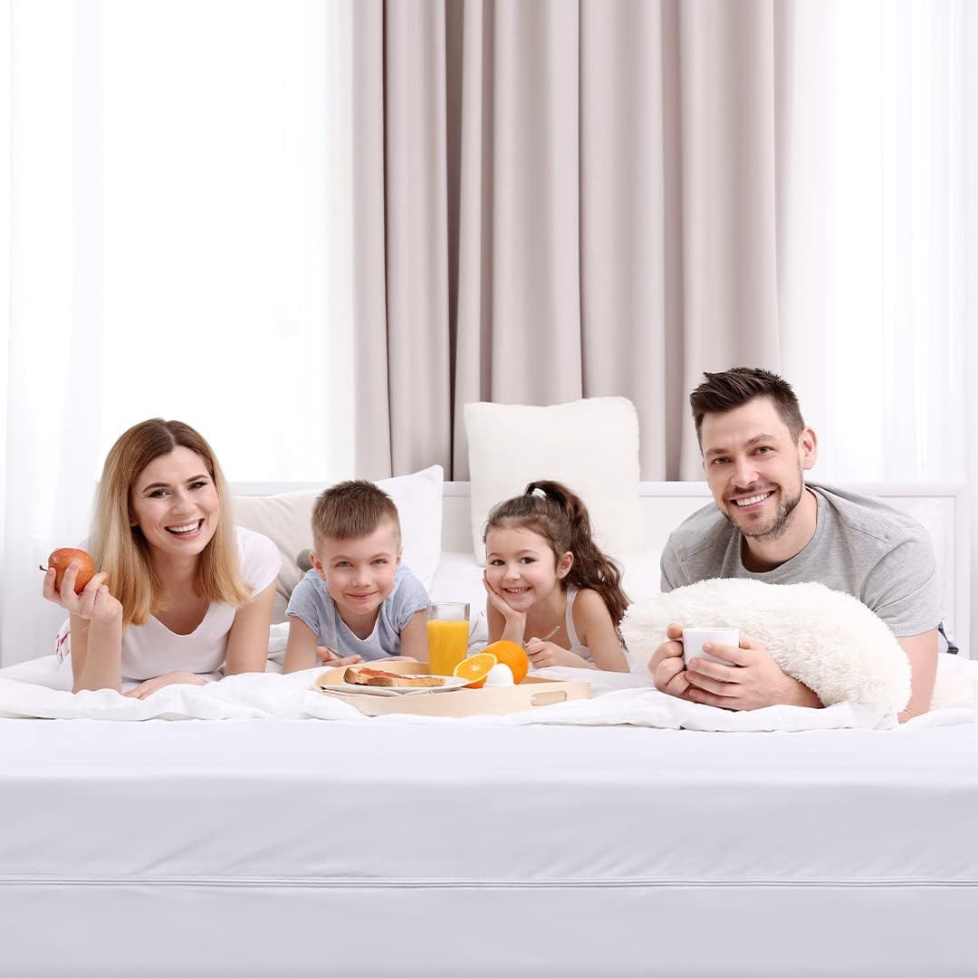 Utopia Bedding Zippered Mattress Encasement Full, 100% Waterproof Bed Bug and Dust Mite Proof Mattress Protector, Absorbent Six-Sided Mattress Cover