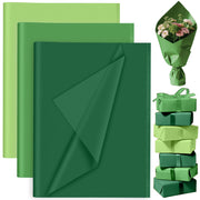 PLULON 60 Blatt grünes Seidenpapier Großpackung, grüne Seidenpapierbögen für Geschenktüten zum St. Patrick's Day Geschenkverpackung Geburtstag Hochzeit Feiertag Blume