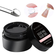 Makartt Solid Nail Glue Gel for Press On Nails- Strong Clear Acrylic Nail Tips Solid Gel Nail Glue for Fake Nails Soft Gel Nail Tips Solid Hard Gel for Nails Nail Art DIY Home 15ML UV Light Cured