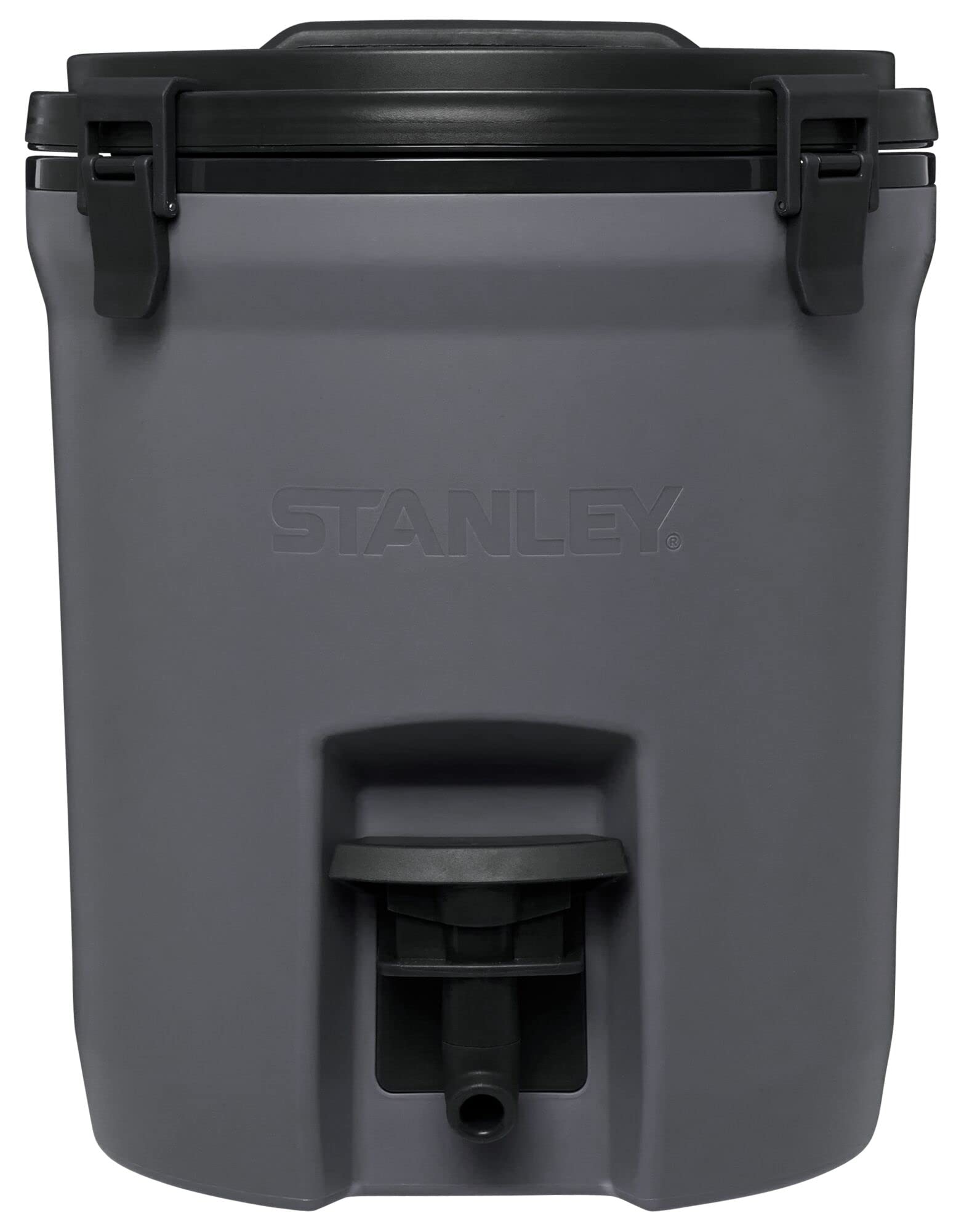 Stanley Adventure Fast Flow Water Jug 2 Gallon | Leakproof Ice Water Dispenser | Insulated Beverage Cooler | Easy Pour Spigot and Latched Foam Lid | BPA-Free | Charcoal
