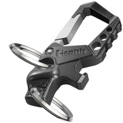 Hephis Heavy Duty Key Chain Bottle Opener,Carabiner Car Key Chains for Men and Women(Black