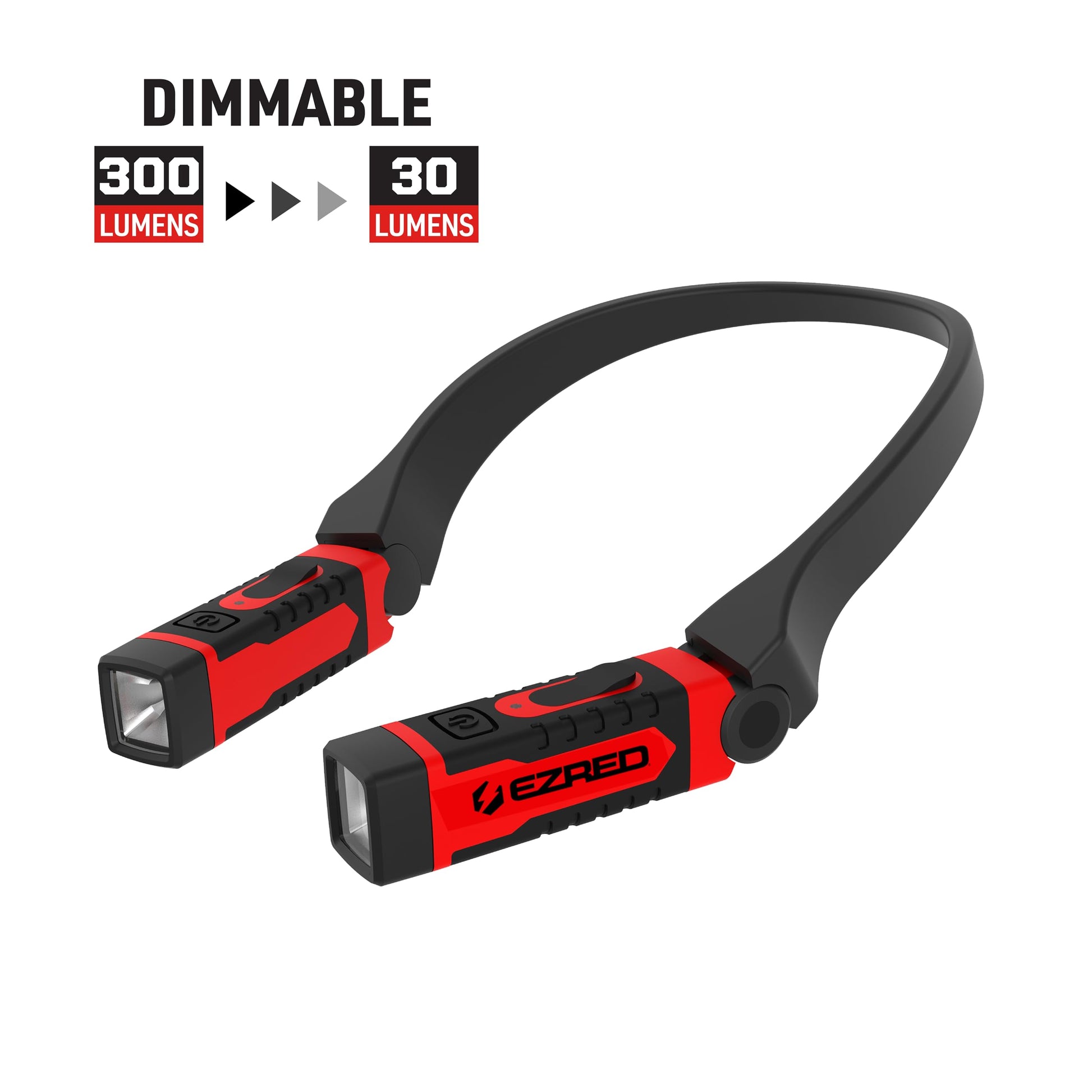 EZRED ANYWEAR Rechargeable Neck Light for Hands-Free Lighting - NK15, Perfect Light for Mechanics, Camping, Hunting, DIY Projects, Reading