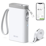 Nelko Label Maker Machine with Tape, P21 Bluetooth Label Printer, Wireless Mini Label Makers with Multiple Templates for School Office Home, White