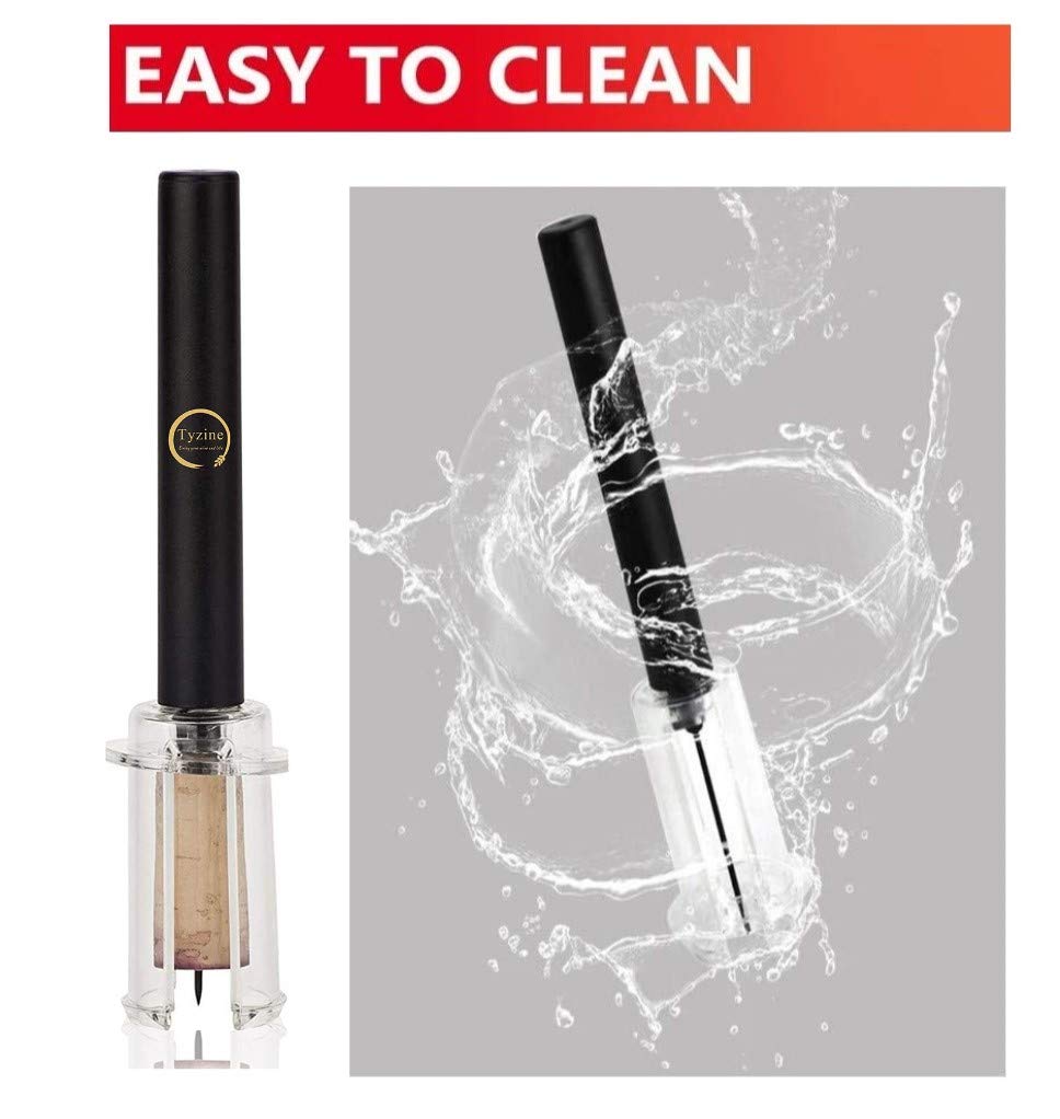 Air Pressure Pump Bottle Opener With Foil Cutter,Aerator Pourer,Vacuum Stopper(4PCS),Simple Cork Remover,Efficient Corkscrew Bottle Opener,Great For Wine Lovers,Perfect Wine Gift.