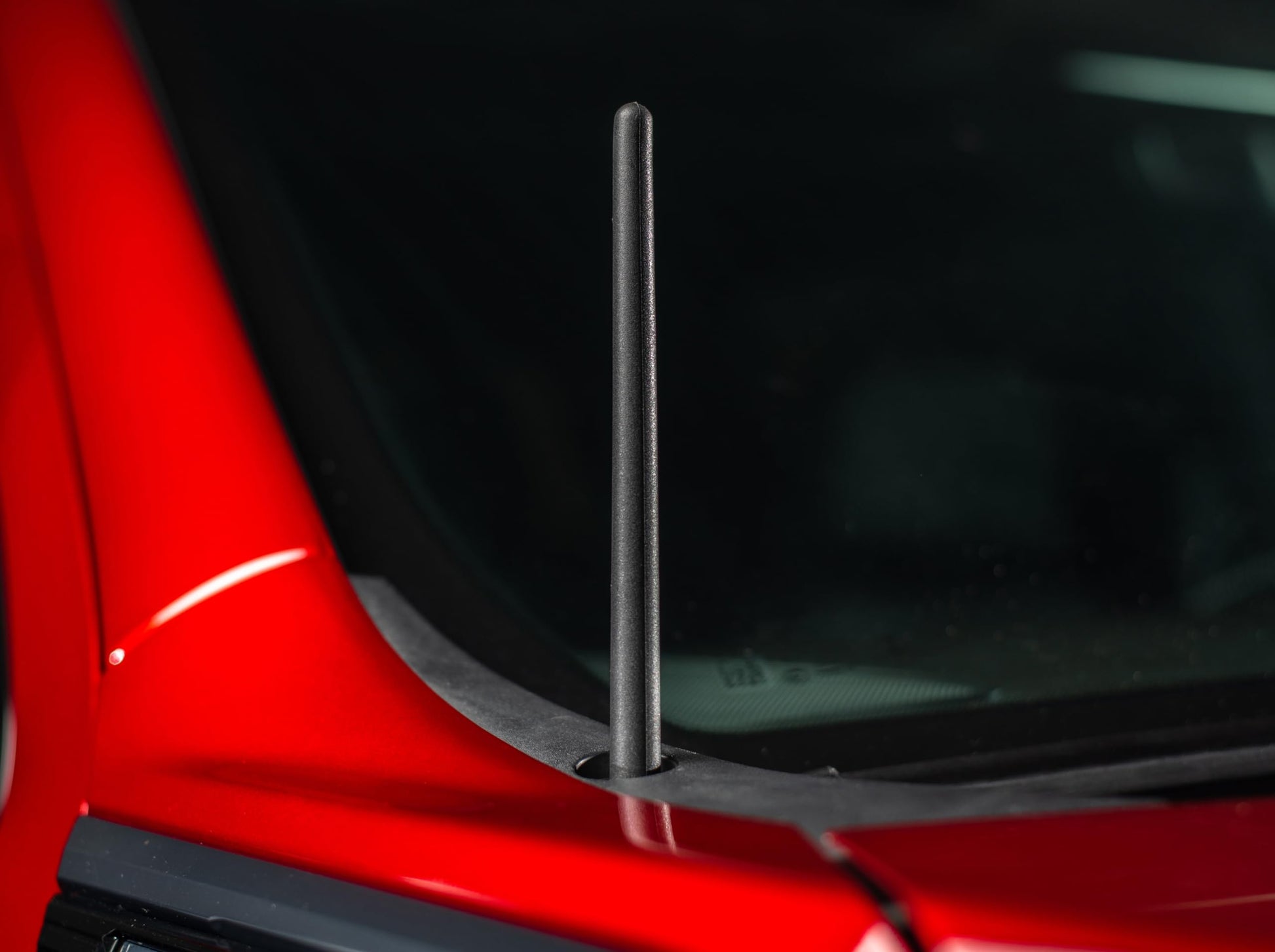 Short Rubber Antenna for Ford F-150 (2009-2025) - Bronco (2021-2025) USA Stainless Steel Threading, 6 3/4 Inch Truck Accessory, Car Wash Proof, Easy Installation, Enhanced Reception w/Copper Coil