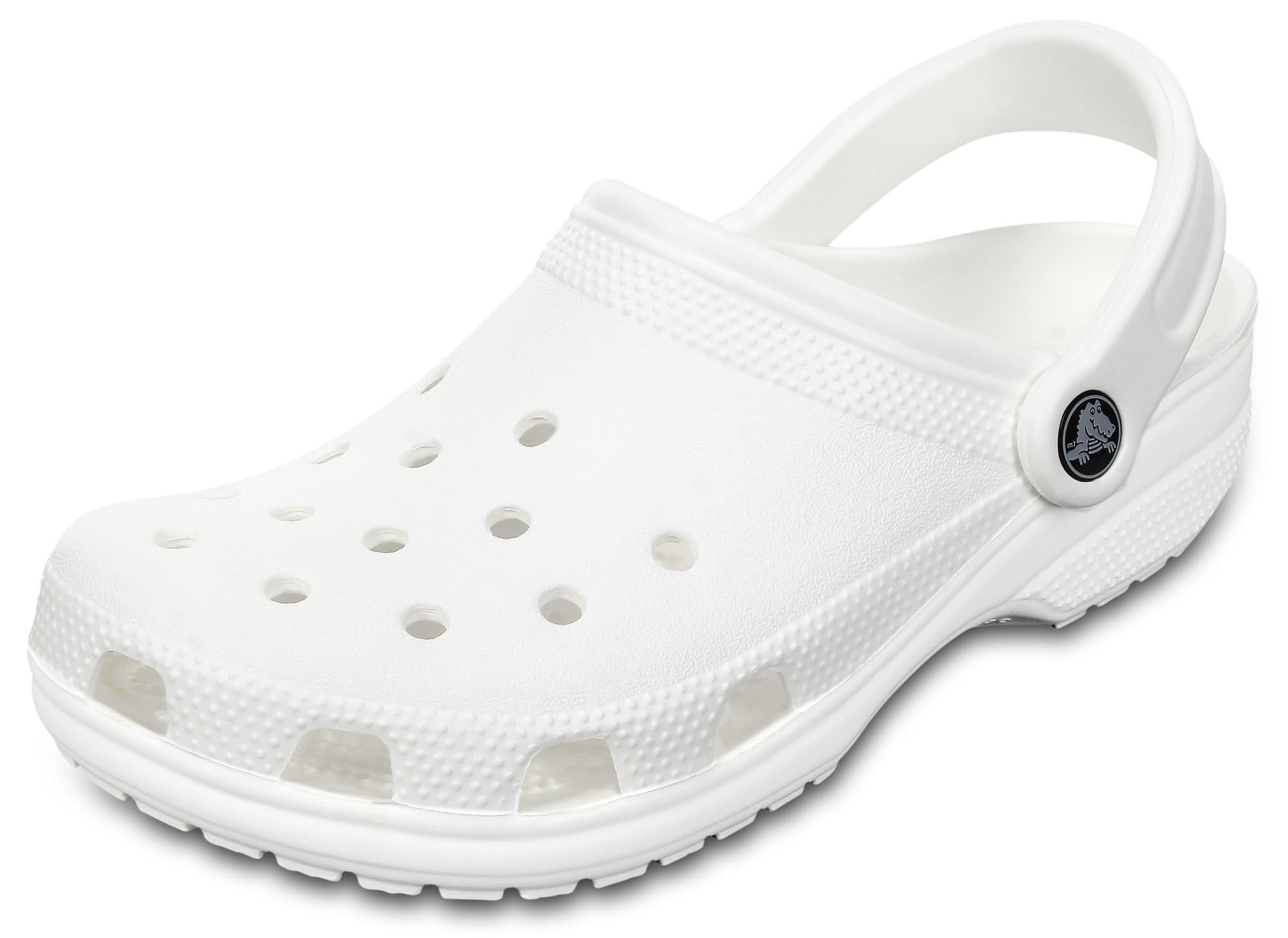 Crocs Unisex-Adult Classic Clogs, White, 9 Men/11 Women