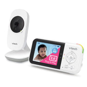 VTech VM819 Babyphone mit Kamera und Audio, 2,8-Zoll-Bildschirm, tragbare Babykamera, Nachtsicht, 2-Wege-Audio, Temperatursensor und Schlaflieder, sichere Übertragung ohne WLAN, ideal für Babys/Senioren/Haustiere