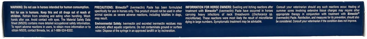 Bimectin 1.87% Ivermectin Apple Flavored Wormer