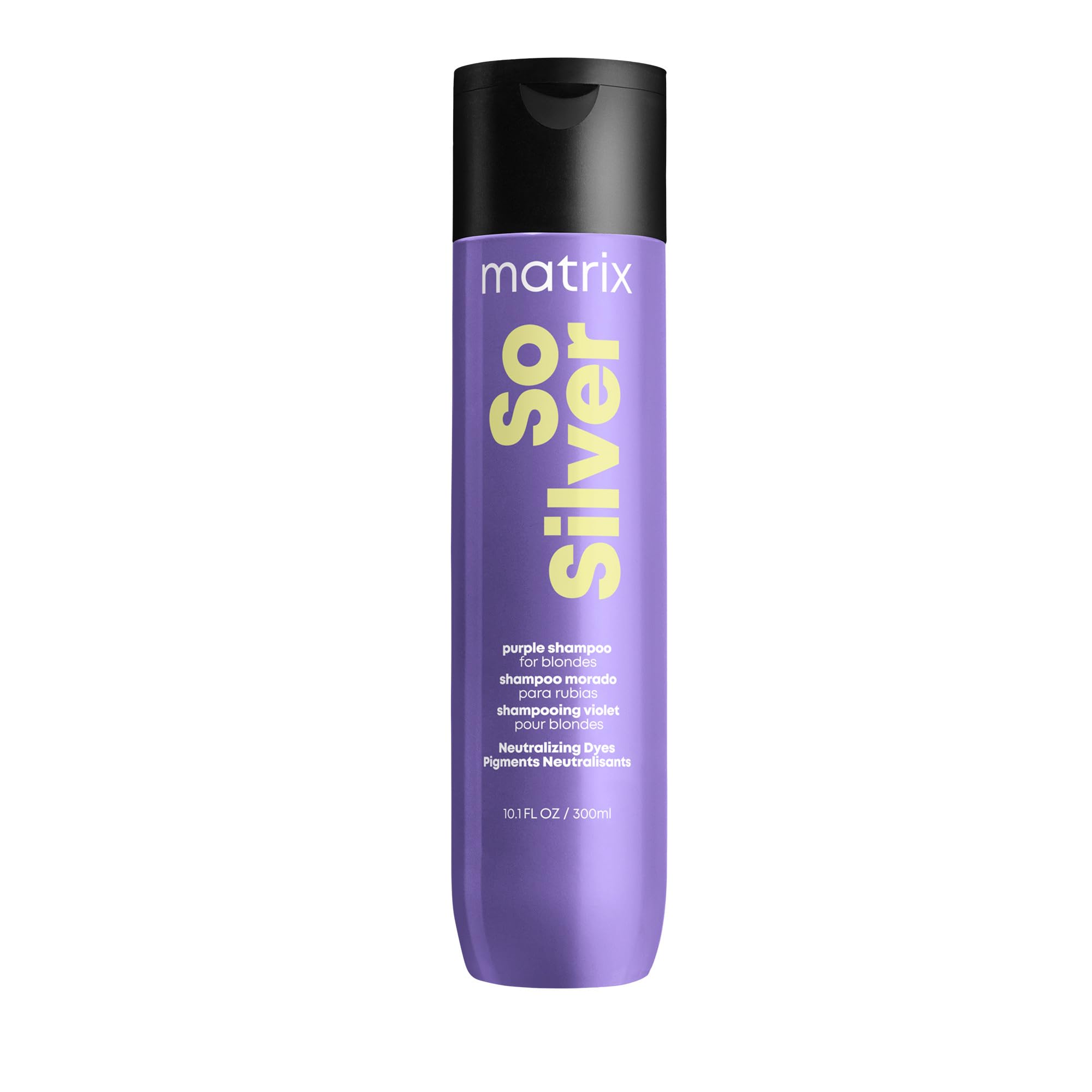 Matrix So Silver Purple Shampoo - Eliminates Brassiness, Restores Cool Blonde Color, With Color Depositing & Brightening Technology, Vegan, 10.1 Fl. Oz.