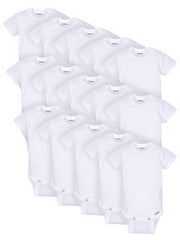 Gerber Baby 15-teiliges Wickelbody-Mehrgrößenpack, Weiß, (0-3M, 3-6M, 6-9M)