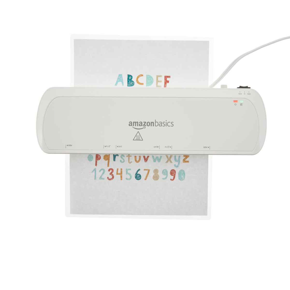 Amazon Basics Laminierfolien, heiß, transparent, 22,9 x 29,2 cm, 200 Stück, 80 Mikron