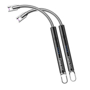 Flame bird 2 Pack Electric Candle Lighter Flameless Arc Windproof Flexible Long Neck USB Rechargeable Lighter for BBQ Grill Fireworks Camping.(Black)