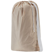 HOMEST XL Nylon Laundry Bag with Strap, Large Dirty Garments Organizer, Easy Fit a Hamper or Clothing Basket, Can Carry Up to 4 Loads of Clothes, Beige