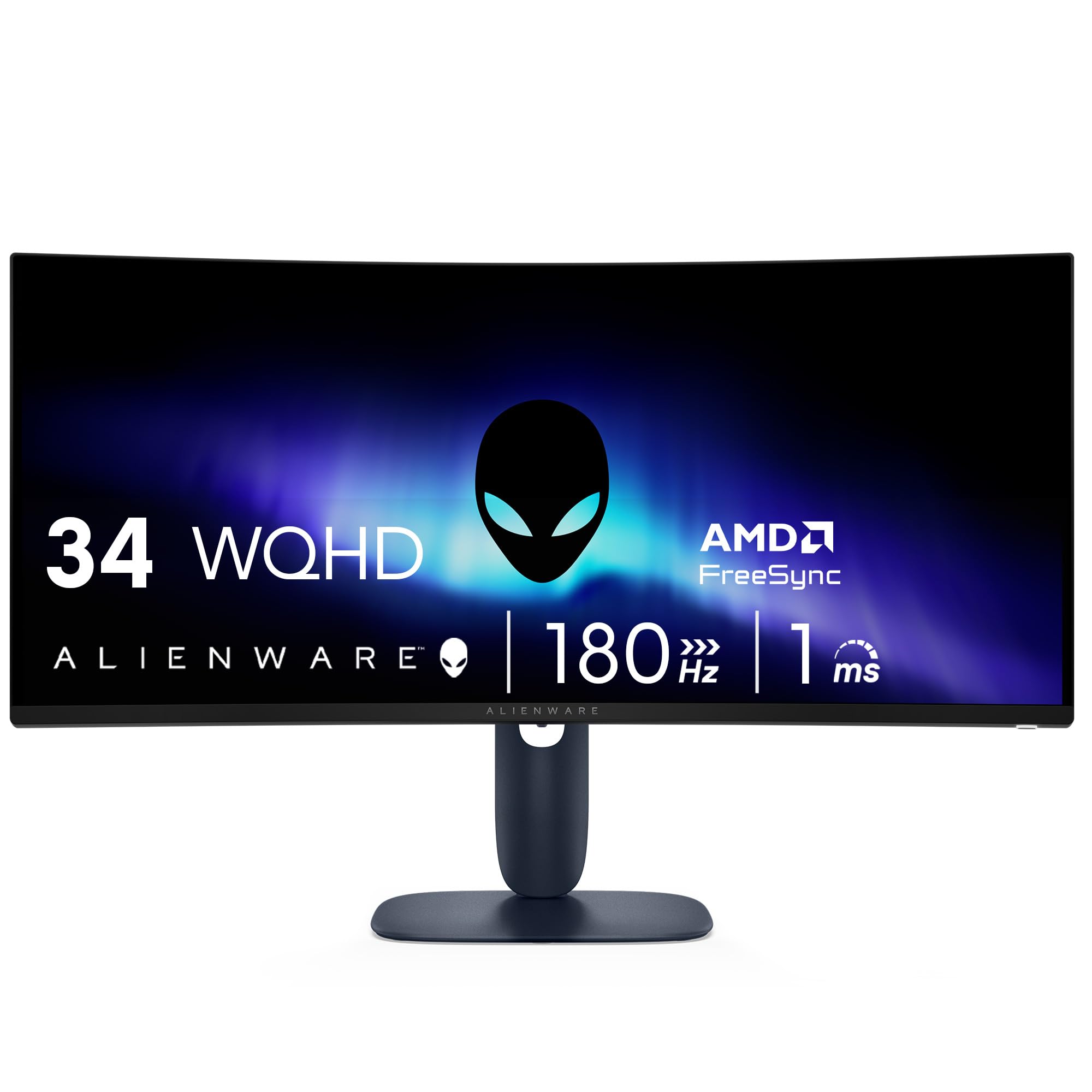Alienware 34 Curved Gaming Monitor - AW3425DWM - 34-inch WQHD 180Hz 1ms Display, 1500R, AMD FreeSync Premium, VESA AdaptiveSync.