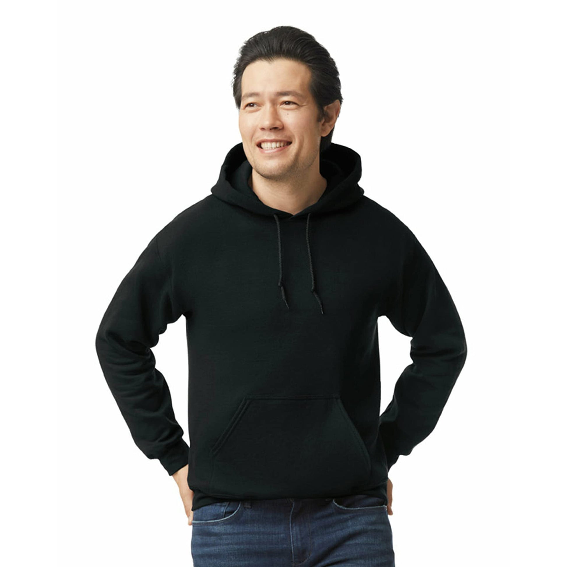 Gildan Adult Fleece Hoodie Sweatshirt, Style G18500, Multipack, Black (1-Pack), Large