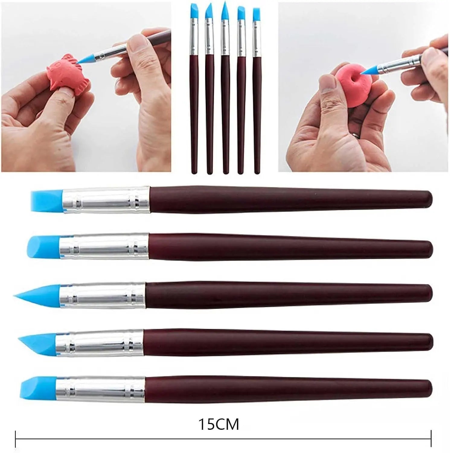 Langqun 31pcs Clay Tools,Pottery Tools Kit,Air Dry Clay Tools,Polymer Clay Dotting Tools,Ceramic Supplies for Kids and Adults,Sculpting,Modeling,Shaping