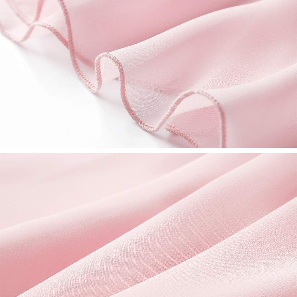Stelle Girls Ballet Dance Chiffon Wrap Skirt (7-9 Years, Pink (Pull On))