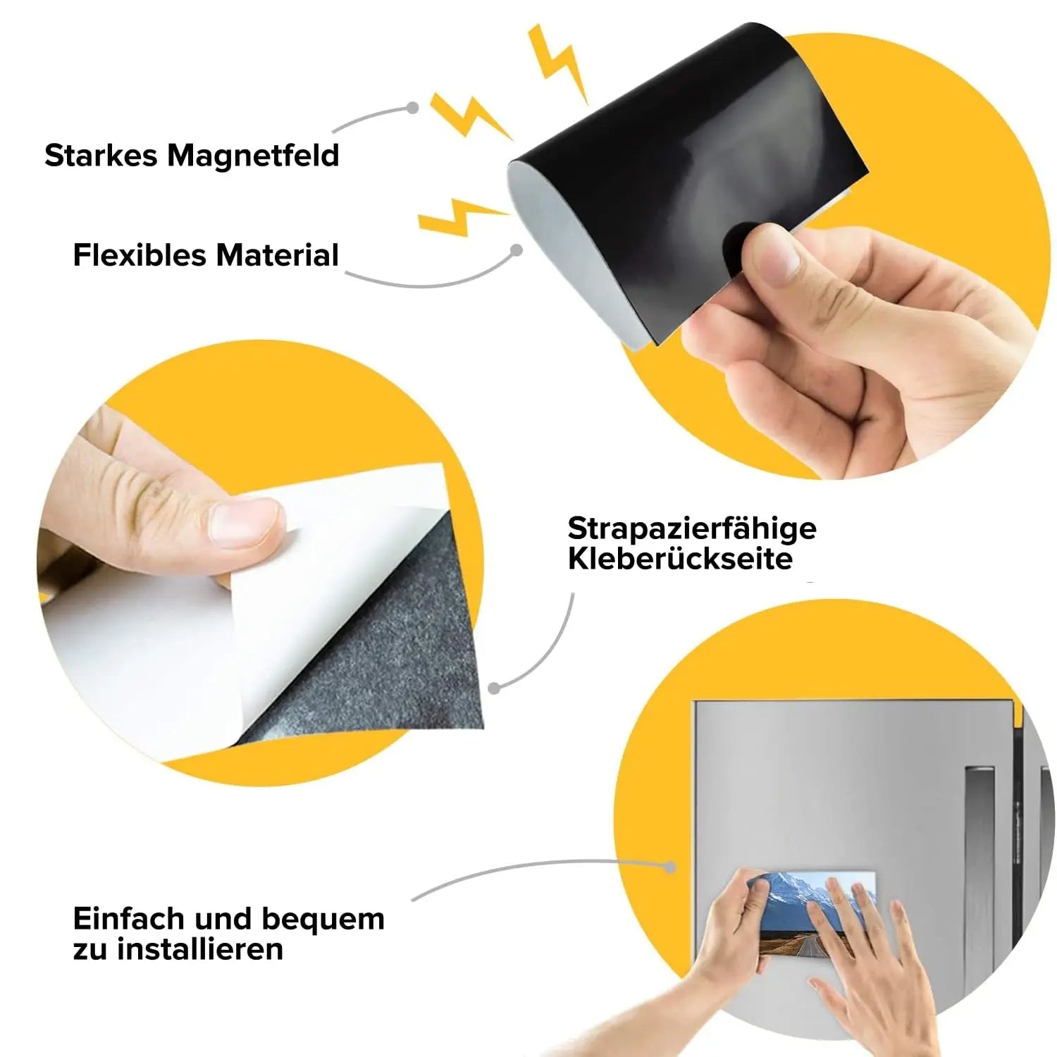 Magnetic Sheets with Adhesive Backing - 4x6 10 Pack Adhesive Sheets for Magnetic Stickers and Photos - 100% Customizable